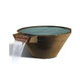 Slick Rock Concrete 34" Conical Cascade Water Bowl |  Umber  No Liner | KCC34CNL-UMBER