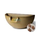 Slick Rock Concrete 16" Half Spill Water Bowl | Adobe | No Liner | KSPH3616NL-ADOBE