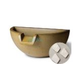 Slick Rock Concrete 16" Half Spill Water Bowl | Great White | No Liner | KSPH3616NL-GREATWHITE