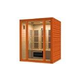 Golden Designs Maxxus 3 Person Corner Low EMF FAR Infrared Sauna | Hemlock | MX-J306-02S