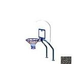 Global Pool Products X2 Basketball Set | 16" Anchor Spacing | Dual Pole with Net & Ball | Silver Vein Frame | No Anchors | GPP-X2BB16-SV