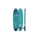 Aqua Marina All-Around iSUP | Aluminum Sports III Paddle with Safety Leash | Vapor - Aqua Splash | 10' 4" x 31" | BT-23VAP