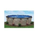 Coronado 18' Round Above Ground Pool | White In-Wall Step | Basic Package 54" Wall | 190085