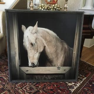 Gray Weathered Canvas Floater Frame