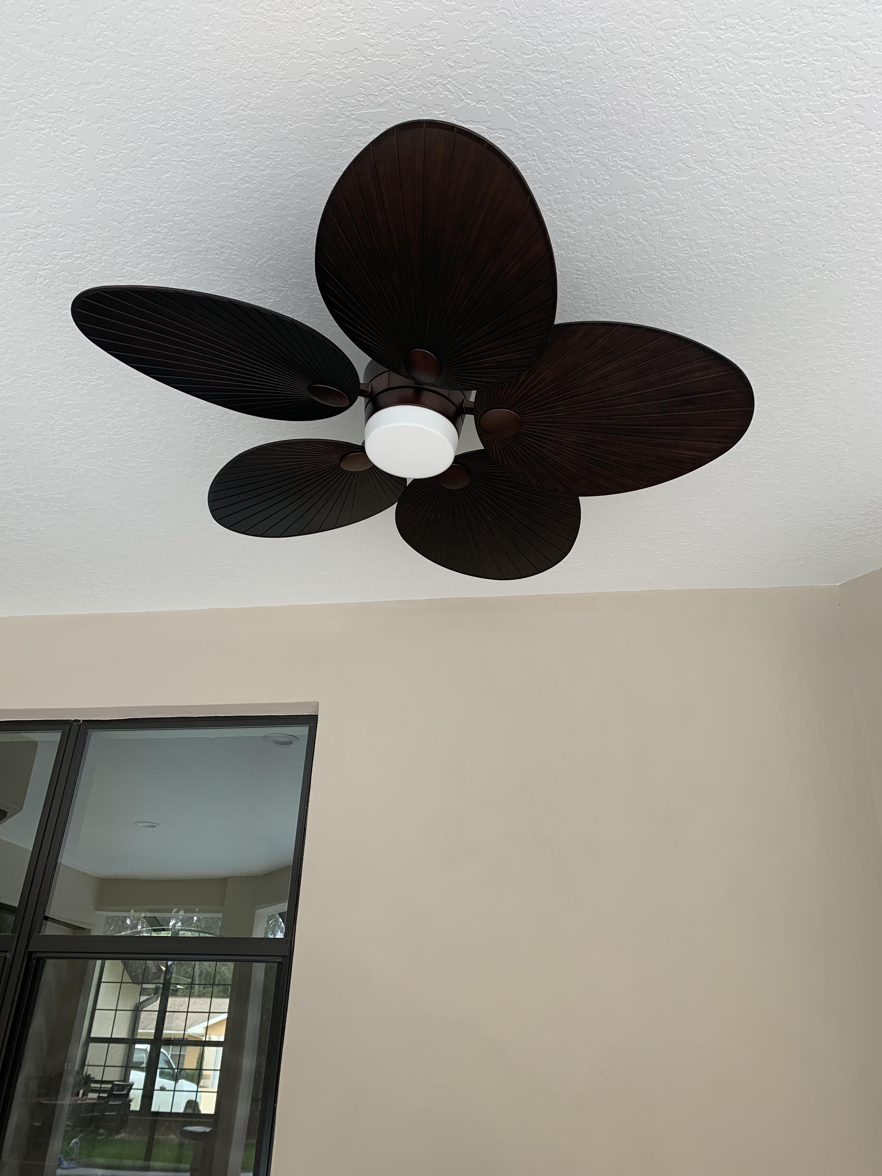 52 Casa Breeze Oil-Brushed Bronze LED Damp Ceiling Fan with