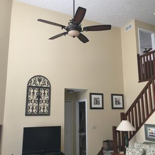 56 Casa Esperanza Teak Finish Blades Led Ceiling Fan 59e40