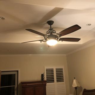 56 Casa Esperanza Teak Finish Blades Led Ceiling Fan 59e40