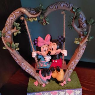 Jim Shore Disney Mickey and Minnie on Swing Figurine, 9