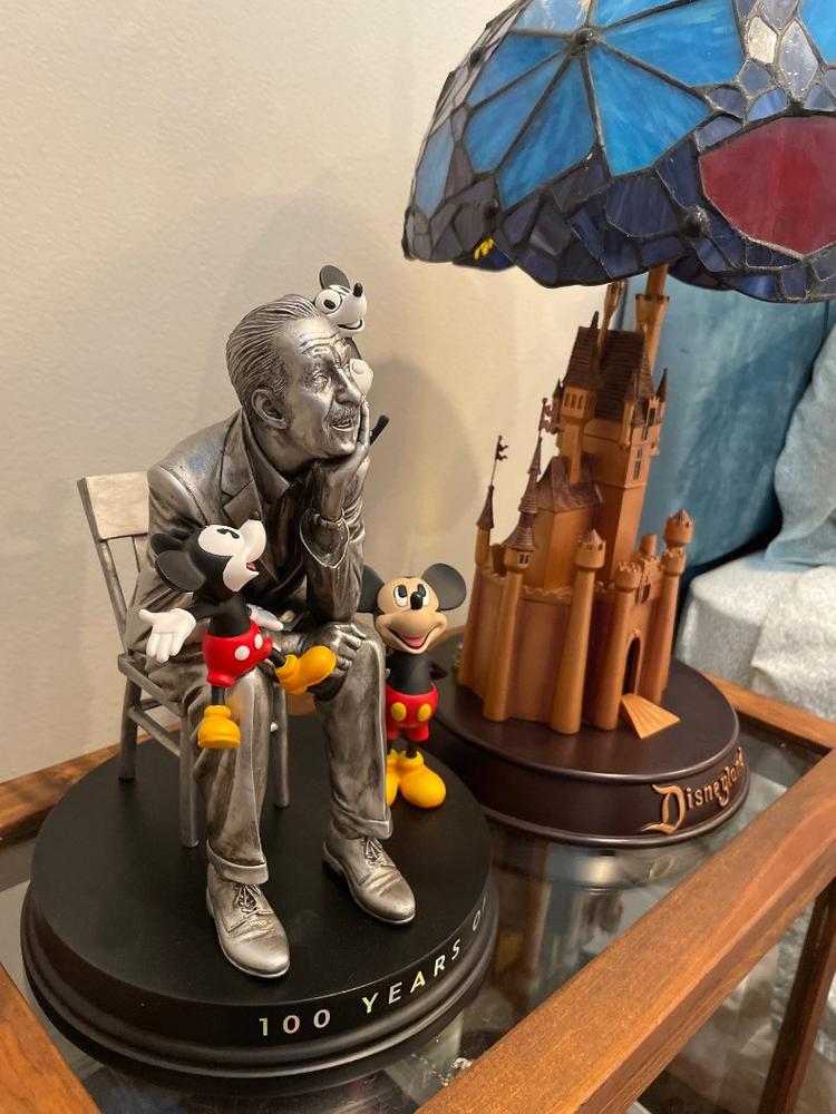 Disney 100 Years Of Wonder Walt Disney With Mickey Mouse Figurine, 11.2 