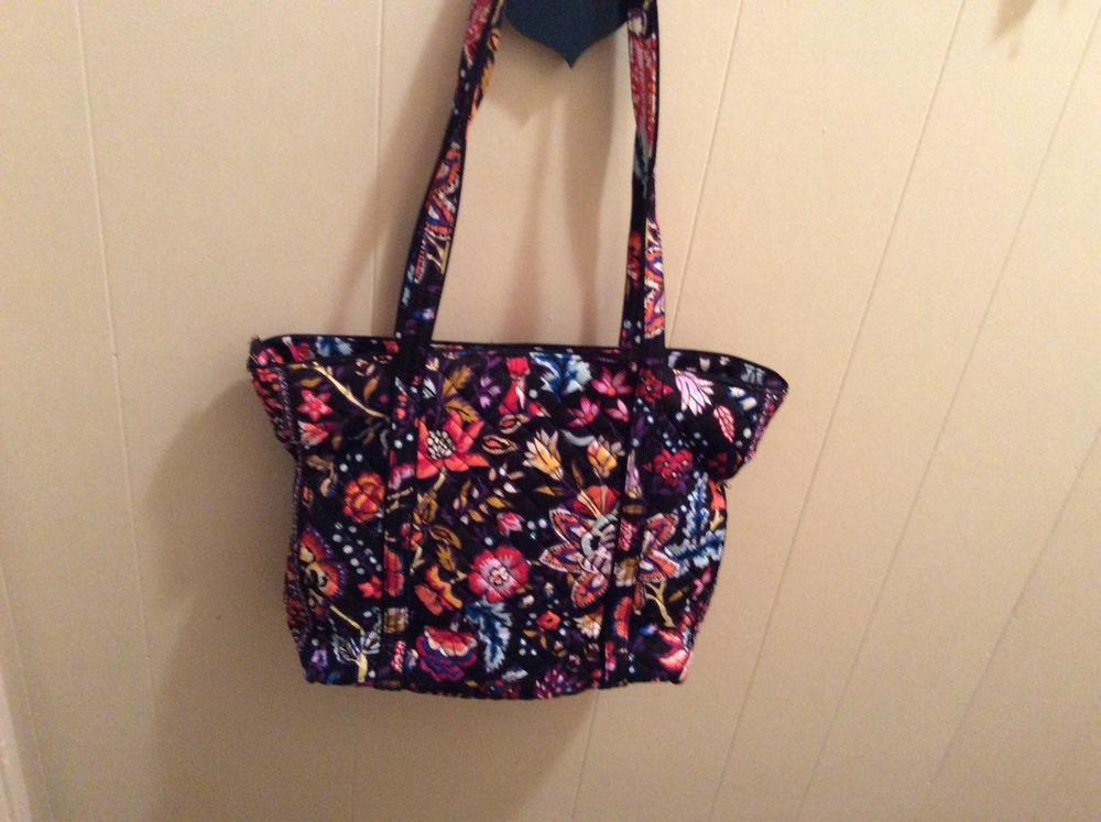 Vera Bradley Iconic Small Tote Bag in Pretty Posies - Handbags & Purses ...