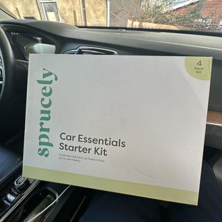 Sprucely Car Essentials Starter Kit (Mirror, Car Seat Protector, Sun  Shades) - Black