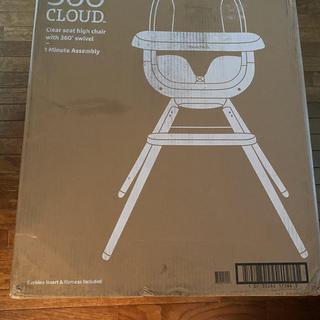 360° Cloud Baby Highchair with Clear Seat and 360° Swivel