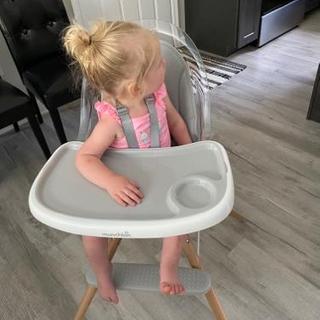 360° Cloud Baby Highchair with Clear Seat and 360° Swivel