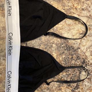 Calvin Klein Women's Carousel Triangle Bralette Black Size Small 9tvp for  sale online