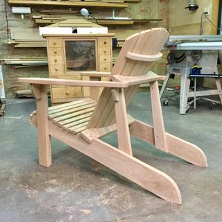 Adirondack Chair Templates with Plan Rockler Woodworking 