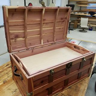 Steamer Trunk Antique Brass Plated Hardware Kit | Rockler Woodworking ...