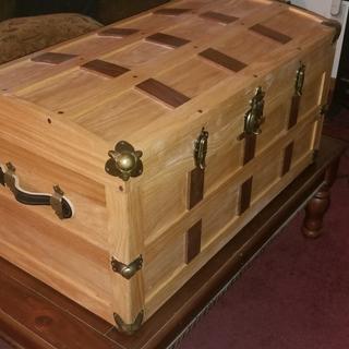 DIY Steamer Trunk Plans Wood Wooden PDF woodworking trade shows