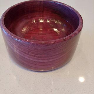 scroll saw cut Purpleheart wooden bowl decorative bowl exotic wood