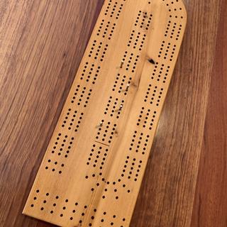 Small Cribbage Board Templates, 3-Player, Curved Track