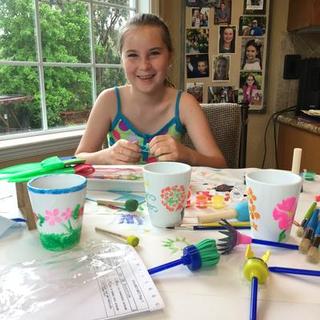 Jennifer's Little World blog - Parenting, craft and travel: Decorating  flower pots with uni-Posca Pastel pens