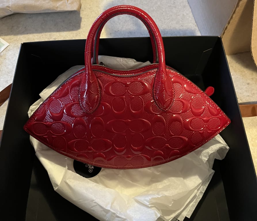 COACH Lip Bag In Signature Leather