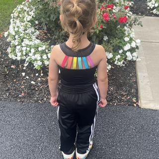 Rainbow Strappy Back Tank Dance Leotard