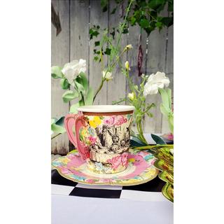 Talking Tables Truly Alice Hanging Teapot Bunting (4M) for A Tea Party, Multicolor