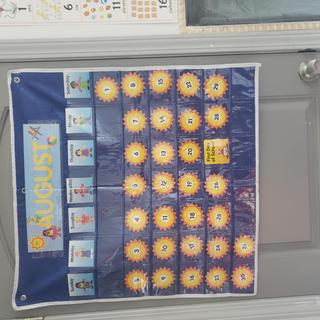 Classroom Calendar Pocket Chart, School Calendar for Kids Learning