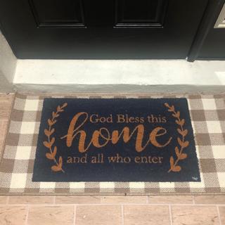 God Bless This Home Door Mat
