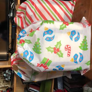 18 x 25 Jumbo Christmas Nonwoven Drawstring Bags - 6 Pc.