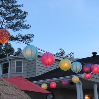 12 Little Fisherman Hanging Paper Lanterns - 3 Pc.