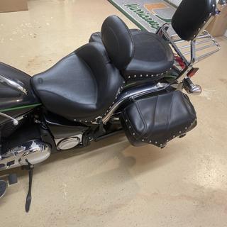 Mustang Seats Studded Wide Touring Seat with Driver Backrest