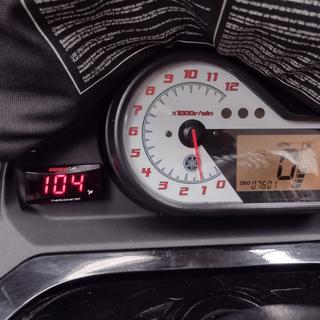 KOSO : KOSO Super Slim Style Meter Temperaturanzeige Red Display [KS-M-TR]