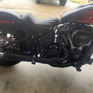 Cobra Black El Diablo 2-Into-1 Exhaust - 6478B Harley-Davidson