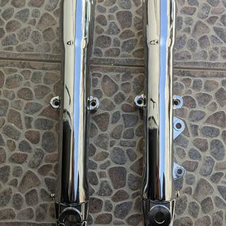 V-Twin Manufacturing 41mm Chrome Fork Slider Set - 24-0594 Harley