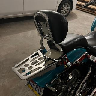 Drag Specialties Black Double Diamond Passenger Sissy Bar Pad