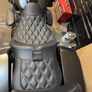 Danny Gray Black TourIST Diamond Stitch 2-Up Seat - FA-DGE-0325DIA