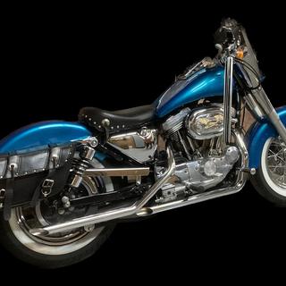 V-Factor Chrome Drag Pipes - 90002 Harley-Davidson Motorcycle