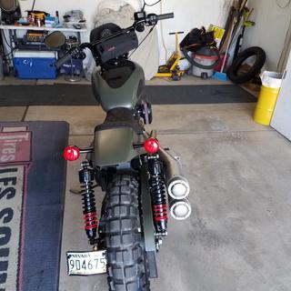 Saddlemen Black Eliminator Tail Section and Lattice Stitch Seat