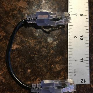 6 inch Patch Cord - 3 inch of cable.