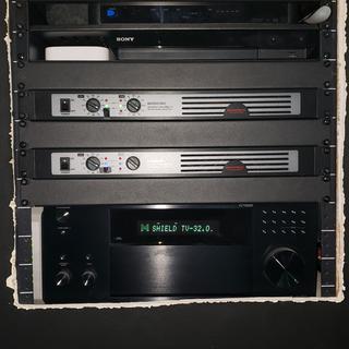 Rack mounted in my Den wall.