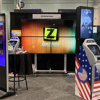 Display by ATM Merchant Systems at MJ BizCon 2021 Conference at Las Vegas Convention Center