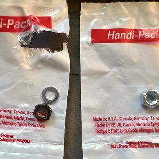 these are the standard metric nuts and washers I bought