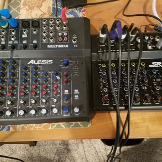 New Stage Right mixer next to older Alesus mixer.