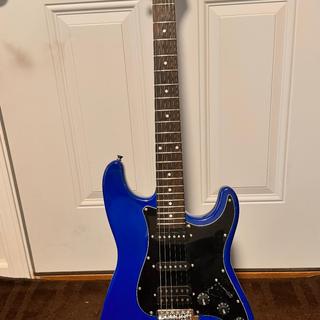 Indio by Monoprice Cali Classic HSS Electric Guitar with Gig Bag, Blue ...