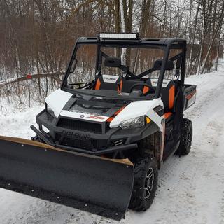 Tusk Subzero Snow Plow Kit, Winch Equipped UTV, 72