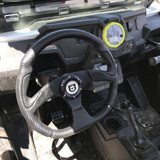 Tusk Steering Wheel Hub with Pro Armor Steering WheelD Shaped Steering Wheel For Polaris RZR RS1 2018-2022 