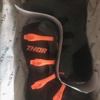 Thor 2016 Adult Orange Blitz Boots Size UK 12 US 14 EU 49.5 Motocross Enduro ATV 