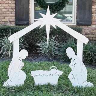 Outdoor Nativity Store Holy Family Outdoor Nativity Set Standard, Color 