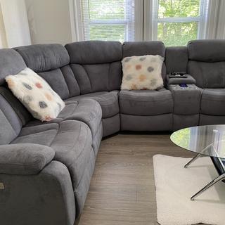 reclining sectional with heat and massage